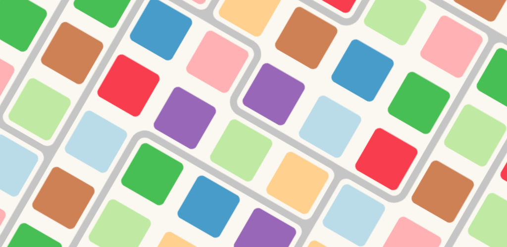Screenshot of Pallet game showing filled puzzle state